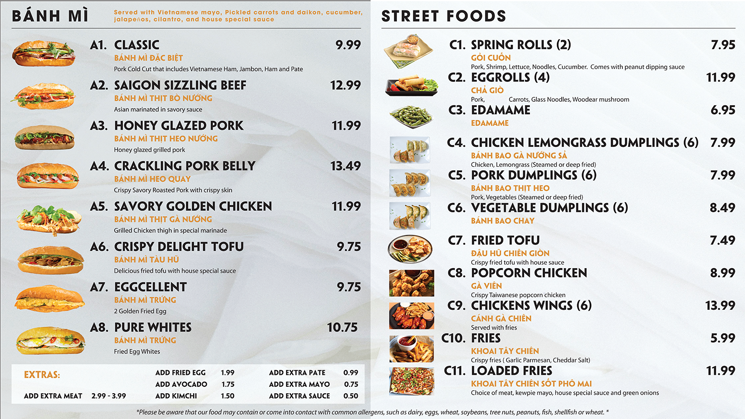 Menu Food 2